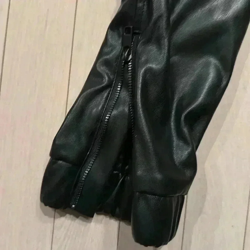NEW Brooklyn Karma Faux leather Joggers